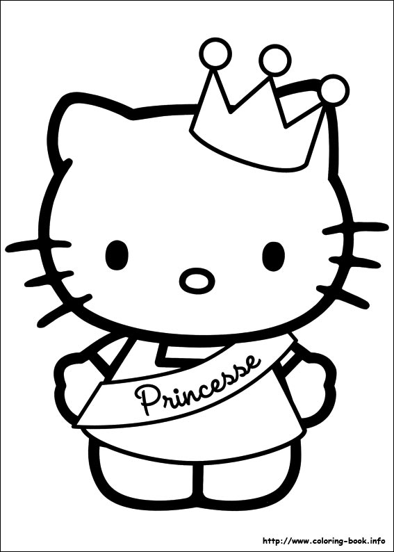 Hello Kitty coloring picture